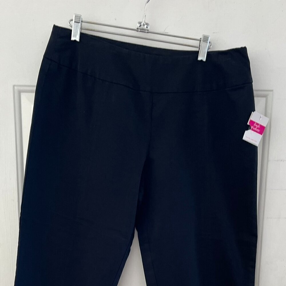 Fresh Produce Woman's Black Sophia Stretch Sophia Capri Sz Lr - Picture 3 of 6
